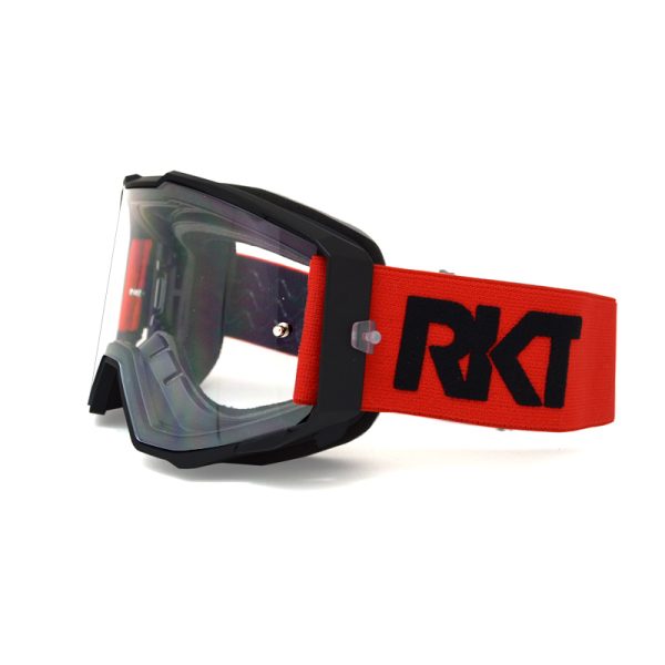 mountain bike and motocross goggles with clear lens