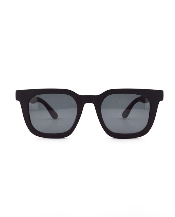 Black RKT Brodie sunglasses with dark gray lenses.