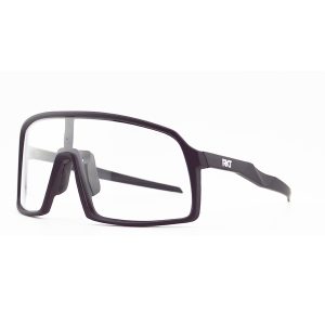 RKT Blaze MTB glasses with clear lenses, black frame.